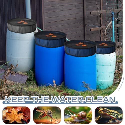 SATINIOR 2 Pcs 20 Inch Pop-Up Rain Barrel Mesh Cover - Image 6