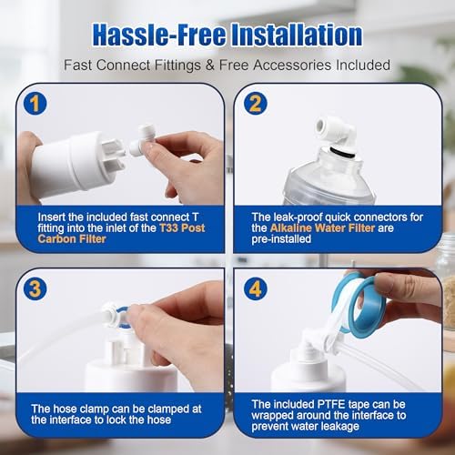 F7 NSF Certified 1-Year Replacement Filter Cartridge Pack Compatible with iSpring RCC7AK, 7-Count for Standard 5-Stage RO System, Without RO Membrane & Alkaline Remineralization Filter - Image 6