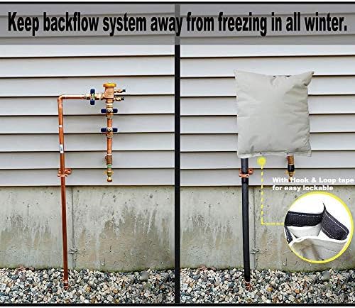 Backflow Preventers Protection Pouch, 15.7W x 19.6H Inch Backflow Winter Cover, Outdoor Backflow Preventer Insulation Cover for Water Sprinkler Valve Box Meter or Controller 930E2309TUBXSDGHVM - Image 3