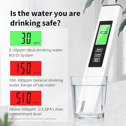 Water Tester for Drinking Water | TDS Meter 4-in-1 with EC & Temperature | Digital Water Quality Tester for Home& RO System - Image 2