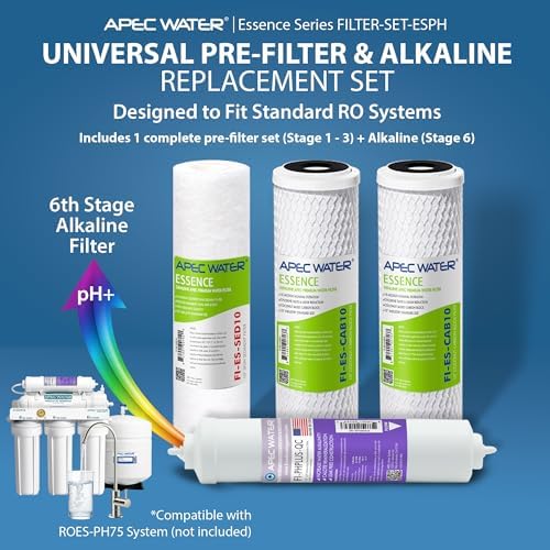 APEC Water FILTER-SET-ESPH Replacement RO Filter Set, Alkaline, 6 Month - Image 2