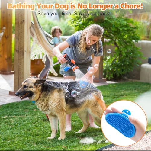 Dog Washing Hose Attachment, Dog Shower Attachment Hose Nozzle Foam Sprayer - Image 2