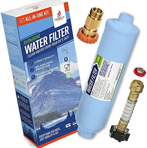Firebelly Outfitters RV Water Pressure Regulator, Camper Water Filter Kit by FirebellyOutfitters