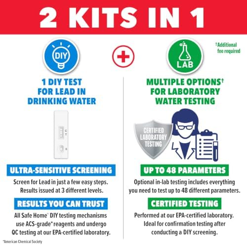 Safe Home DIY Lead in Drinking Water Combo Test Kit- (1 Pack) - Image 3