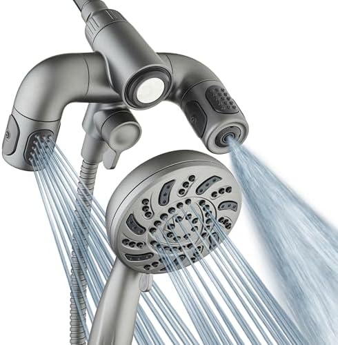AquaDance High Pressure 156-mode Handheld Shower Head Combo with Hydro Arms by AquaDance