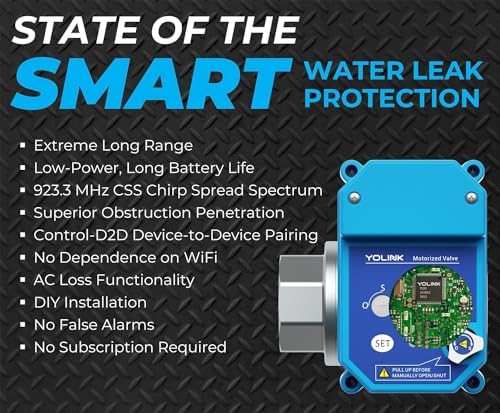 YoLink 1/2" Commercial Grade Smart Motorized Stainless Steel Ball Valve LoRa Wireless Up to 2,034 Feet Open Air Range Battery-Powered, IFTTT, Alexa, Home Assistant - Image 6