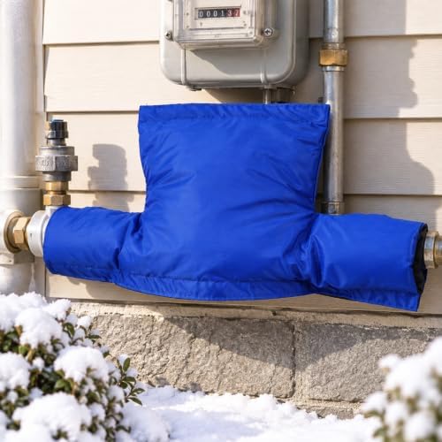 Blue Backflow Preventer Insulation Cover, Thick Water Meter Protection - Image 4