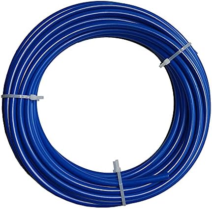 1/4 Inch Water Line, NSF Certified RO Tubing & Refrigerator Water Line - Polyethylene (PE) Flexible Tube for Ice Maker, Under Sink Filter, Reverse Osmosis System - 100 Ft Blue by MALIDA