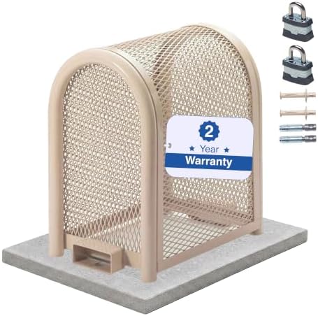 Premium Backflow Preventer Security Cage with Locks & Anchors, Extra Small by GuardianEnclosures