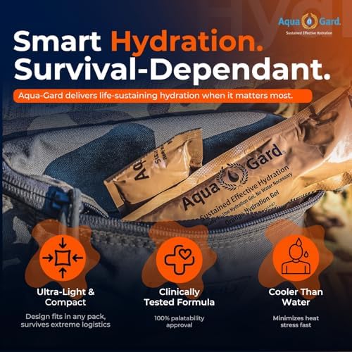 Aqua-Gard Emergency Water Gel - Survival Water Pouches for Disaster Relief | 200% More Effective Hydration | Emergency Water Pouches for Water Emergency Kit Supply for Extreme Conditions (3 Pack) - Image 5