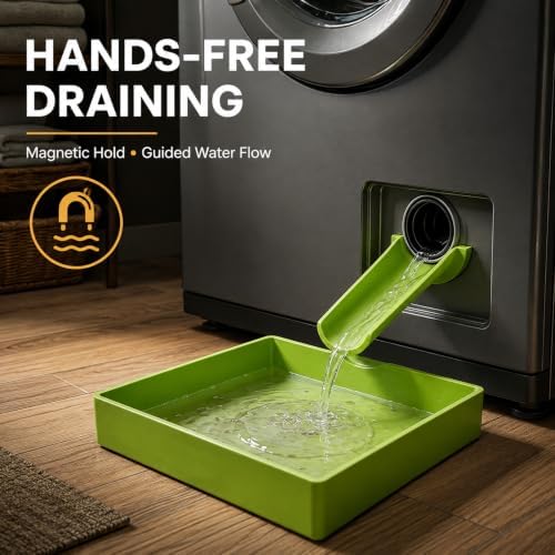 Magnetic Washing Machine Drain Funnel Kit,Hands-Free Water Deflector - Image 6