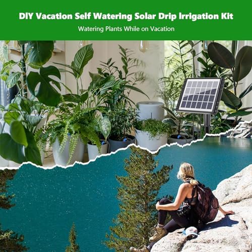 Solar Drip Irrigation Kit Accessories, 49FT Tubing, 15 Drippers - Image 5