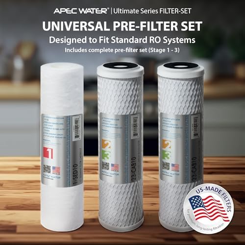 APEC Water Filter-Set Replacement RO Filter Set, Stage 1, 2 & 3, US Made - Image 2