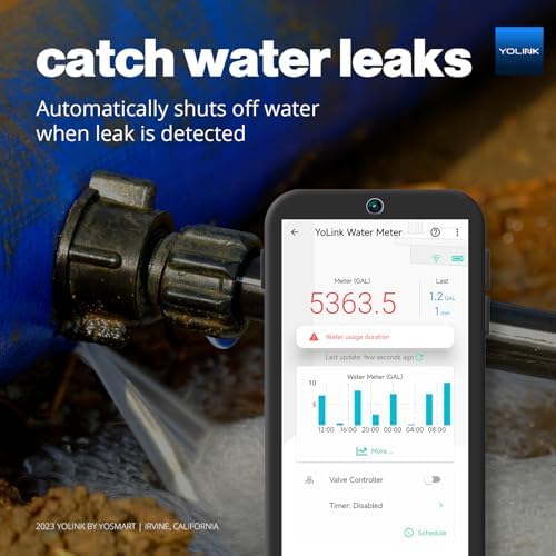YoLink FlowSmart Kit: 0.5" Water Meter + Monitor + Hub - Image 3