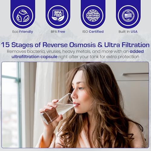 Crystal Quest Thunder Reverse Osmosis Water Filter System - 12 Stages Ultrafiltration- Under Sink Reverse Osmosis - Complete Installation Kit - 100 GPD RO Water Filtration System (with Pump) - Image 4