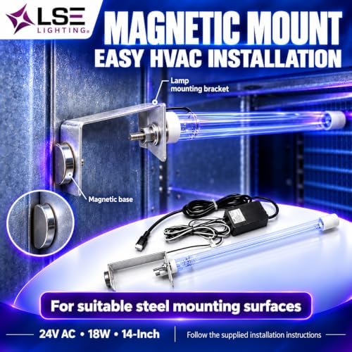 LSE Lighting 24V 14-Inch HVAC UV-C Light Kit, 18W for AC Air Systems - Image 6