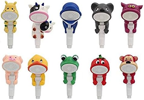 YIHANG @ Cartoon Animals Hand Held Shower Head Bath Lovely Fashion Toys Wall Mounted Children Playing Water Spray,Strawberry - Image 5