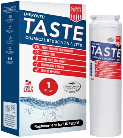 Clear Choice Fridge Filter, Compatible with UKF8001, EDR4RXD1, Maytag by Clear+Choice