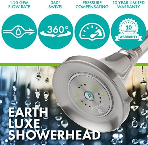 Niagra Conservation N3912BN Earth Luxe High Efficiency Showerhead, Brushed Nickel - Image 2