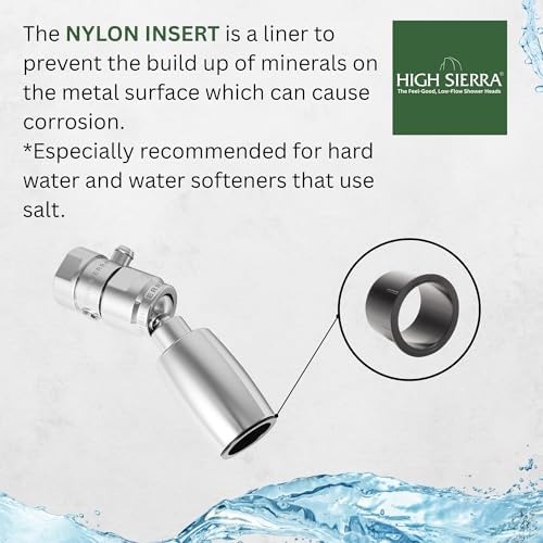 High Sierra® - CLASSIC™ Solid Lead-Free Metal 1.5 GPM Award Winning. Ultra Low Flow Shower Head with Trickle Valve. Patented Nozzle Never Clogs - Polished Chrome Finish - Image 3