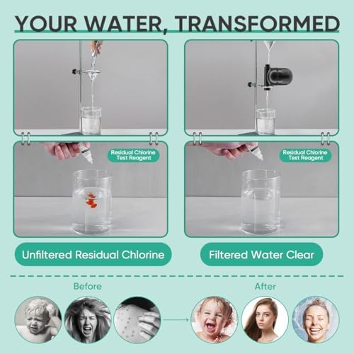 Cobbe Shower Filter | All-METAL Joint | 99% REMOVAL Shower Head Filter for Hard Water, Heavy Metals, Chlorine and Harmful Substance, Improve your skin and hair - Black - Image 7