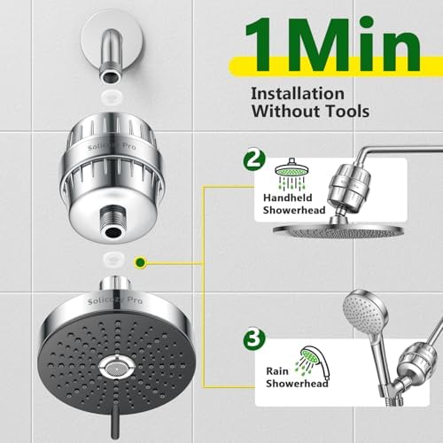 Shower Filter for Hard Water & Shower Water Softener, Sensitive Skin & Hair - Image 4