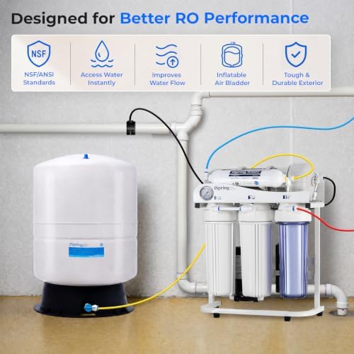 iSpring T11M 11 Gallon Pre-Pressurized Water Storage Reverse Osmosis Systems ro Tank, White - Image 2