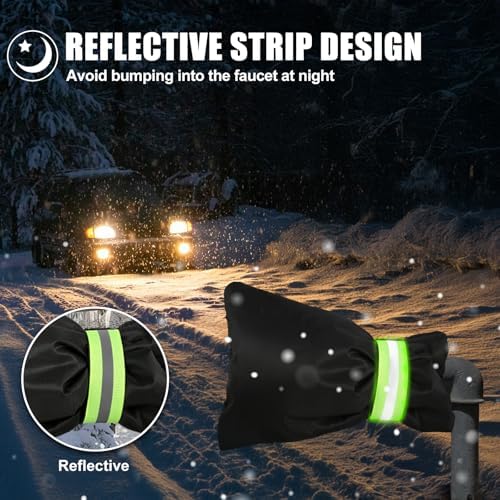 2 Pack Outdoor Faucet Covers for Winter Freeze Protection - Image 4