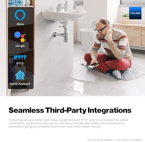 YoLink Water Shutoff Kit: Controller + EVO + 3-Pack Sensors + Hub - Image 4
