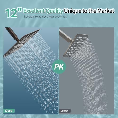 SR SUN RISE 12 Inch Brass Rain Shower Head Oil Rubbed Bronze High Pressure Rainfall Showerhead Water Saving - Image 2