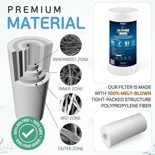 Ronaqua 10 x 4.5 Inch Big Sediment Water Filter Cartridge 1 Micron - Image 5