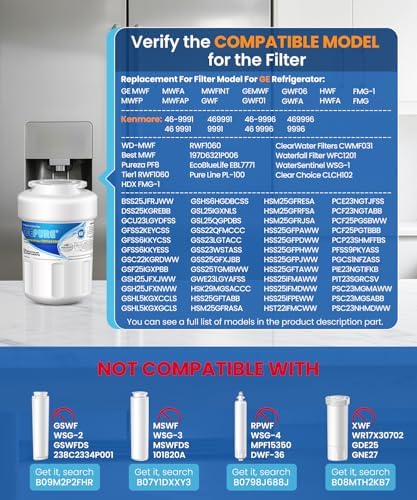 ICEPURE RWF0600A Refrigerator Water Filter Replacement for GE MWF, 3PACK - Image 2