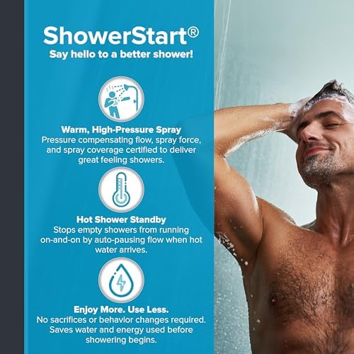 Evolve ShowerStart Express Hot Water Standby Tub Spout and Shower System with 1-Spray Pattern and 1.5 GPM in Chrome - Image 2