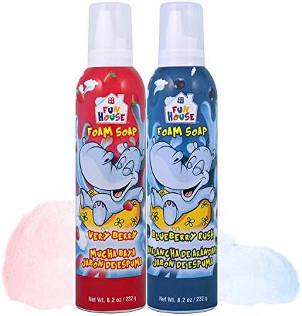 FUN HOUSE | KIDS FOAM SOAP | 8.2oz | VERY BERRY & BLUEBERRY RUSH | 2 PACK by MoneysworthBest