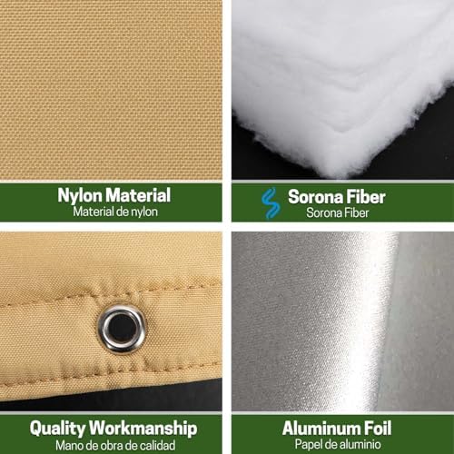 Backflow Preventer Insulation Cover, Sprinkler Valve Cover Insulated, Water Pipe Insulation Cover, Outdoor Winter Irrigation Sprinkler Cover, 13" W x 12" H - Image 4