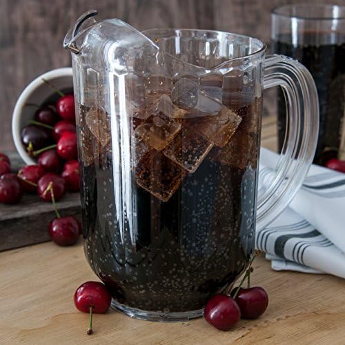 Carlisle Versapour Pitcher with Window, 60 oz Clear SAN Plastic - Image 3