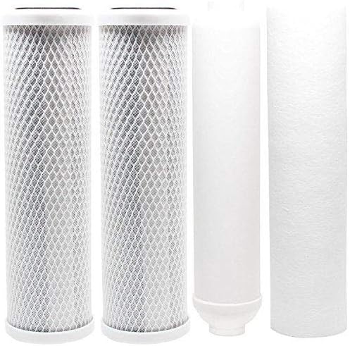 CFS RO Filter Set with 1/4 Inch NPT Inline for Ultima VII Ultima 7 5 Stage by CompleteFiltrationServices