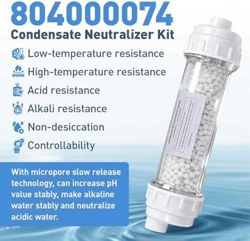 Condensate Neutralizer Kit Compatible with Rinnai, Replacement for 804000074 - Designed for Use with the Rinnai tankless Water Heater- Effective Neutralization of Acid Condensate - Image 3