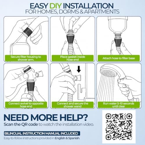 SF-7C Shower Filter System with Adjustable Handheld Shower Wand - Image 6