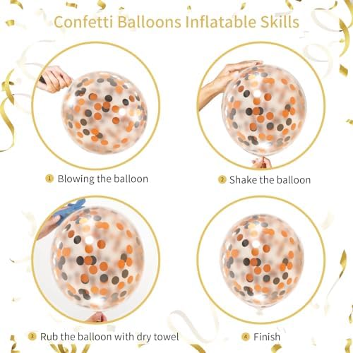 136pcs Black Orange White Balloon Garland Kit - 18/12/10/5 Inch Balloons - Image 5