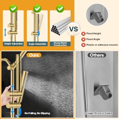 High Pressure Filtered Shower Head with Handheld Combo - Image 7