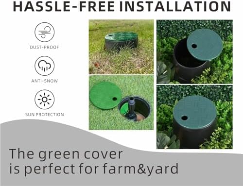 4 PCS Valve Box Cover Lid ID 5.5" OD 6" for Sprinkler Irrigation System, Only Compatation with ID 5.5" Sprinkler System Covers Outdoors (5.5 inch) - Image 6
