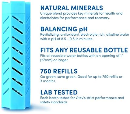 Alkaline Water Stick for Water Bottles | Stands Dry to Keep Clean Unlike Others | 9.5pH & Electrolytes - Image 4
