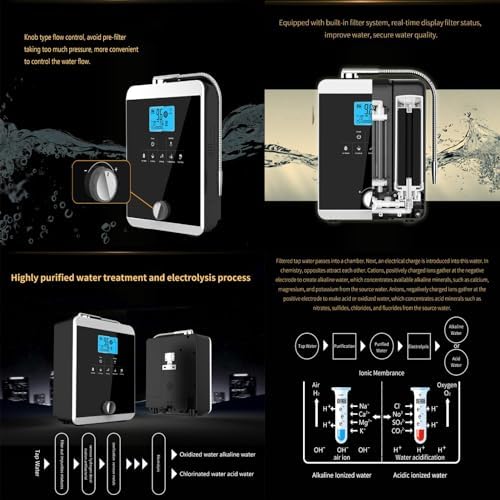 Water Purifier Machine Ionizer | Home Alkaline Filtration System | Produces pH 2.8-11 Water | Up to -800mV ORP | 5 Water Settings | Intelligent Voice Control - Image 6