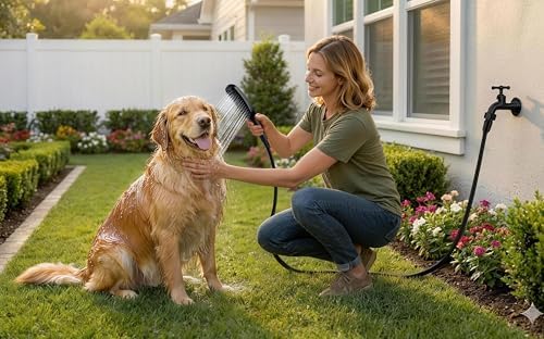 G-Promise 3Mode Dog Shower Attachment with Pause Mode Indoor & Outdoor Use - Image 5