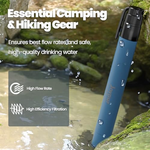 Portable Water Filter Straw Survival, Essential Camping & Hiking Gear, Water Purification Straw for Travel, Biking and Emergency Preparedness - Image 6