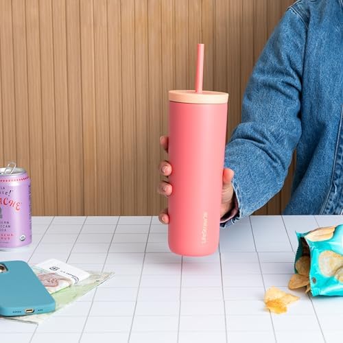 LifeStraw Go Series Tumbler – Double Wall Insulated Stainless Steel Water Filter, Cactus Green, Designed for Everyday Use, Removes Bacteria, Parasites, Microplastics, and Improves Taste - Image 5