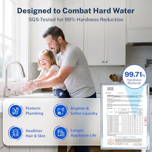 iSpring WCSTB45KG 45,000 Grains Whole House Water Softener with Brine Tank - Image 2