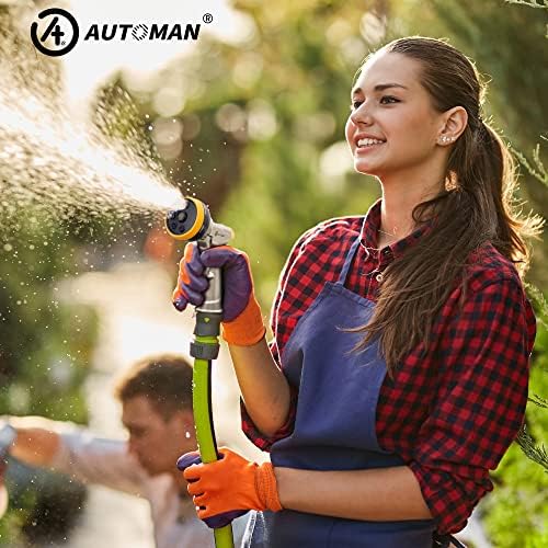 AUTOMAN Garden Nozzle Sprayer, High Pressure Spray Nozzle, 100% Metal Water Hose Nozzle, 7 Patterns Watering Nozzle, Heavy Duty Sprayer Garden Nozzle for Watering Plants & Lawns, Washing Cars & Pets - Image 7