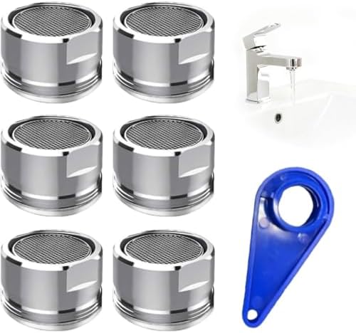 6 Pack Faucet Aerator,Bathroom Sink Aerator Standard Replacement Parts by YURUZH